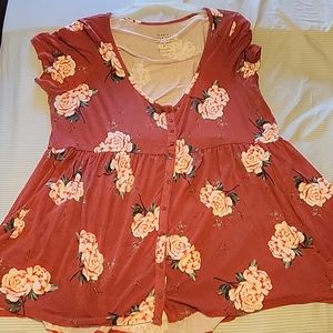 Torrid Orange Floral top